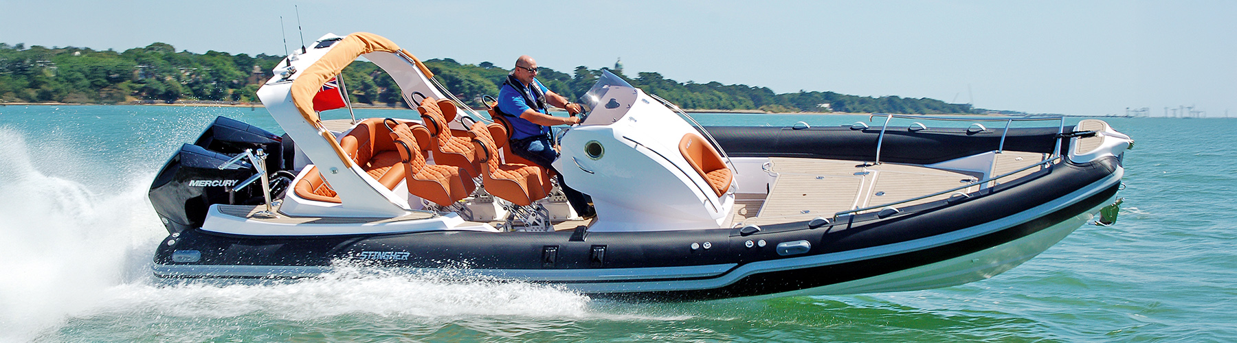 Twin Mercury 200hp powering Stingher 900GT rib