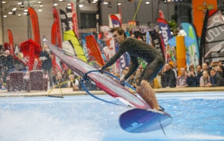 windsurfing at boot