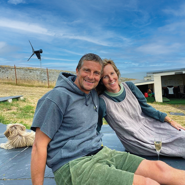 Bear Grylls with his wife Shara