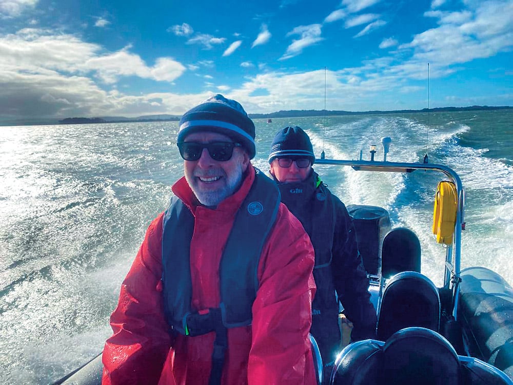 Bright, crisp winter days at sea.