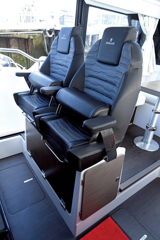 Wellcraft 355 helm seating
