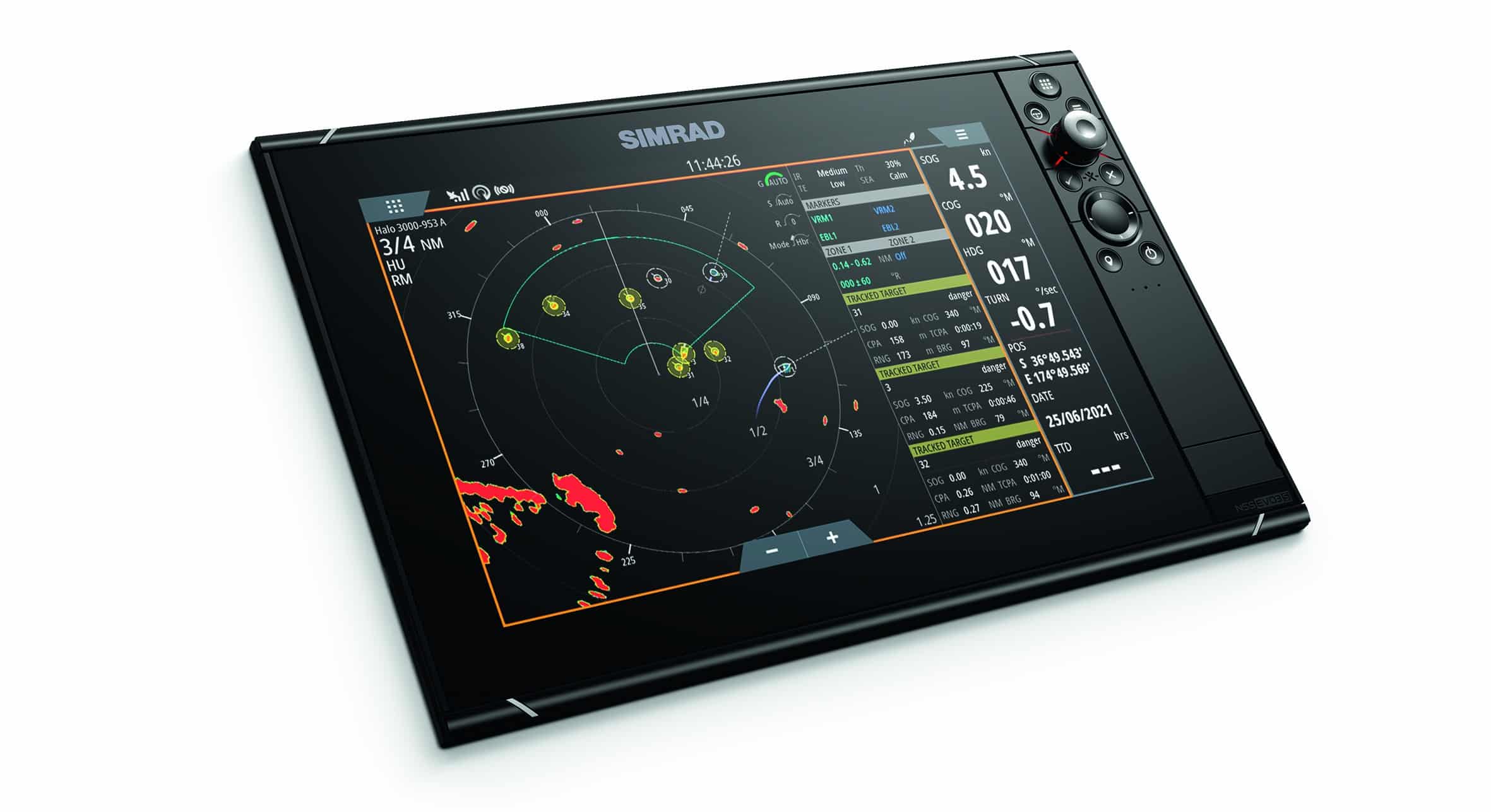 Simrad HALO Radar - Situational awareness can be closely focused when needed.