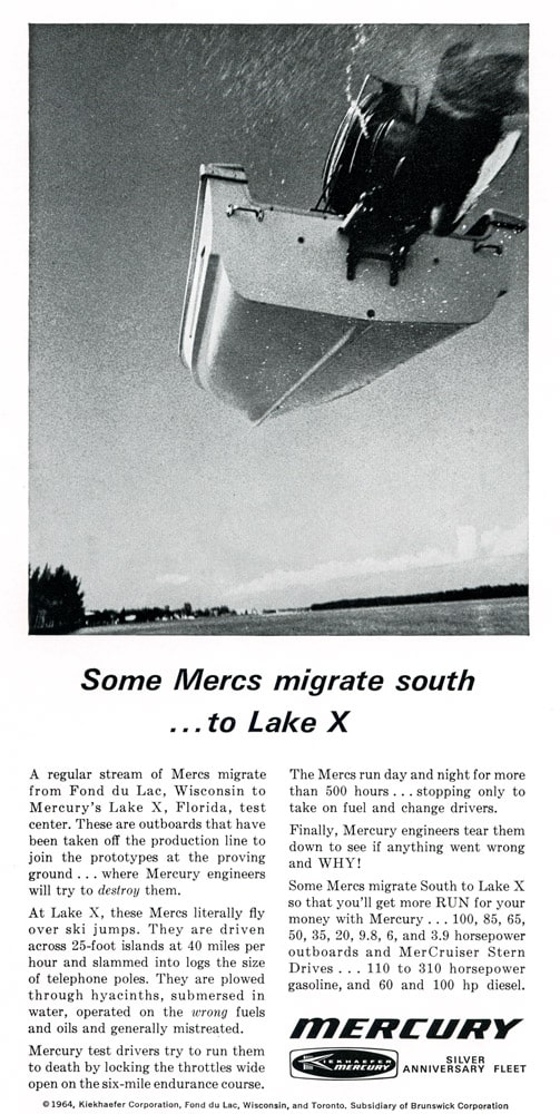 1964 Lake X advert. 