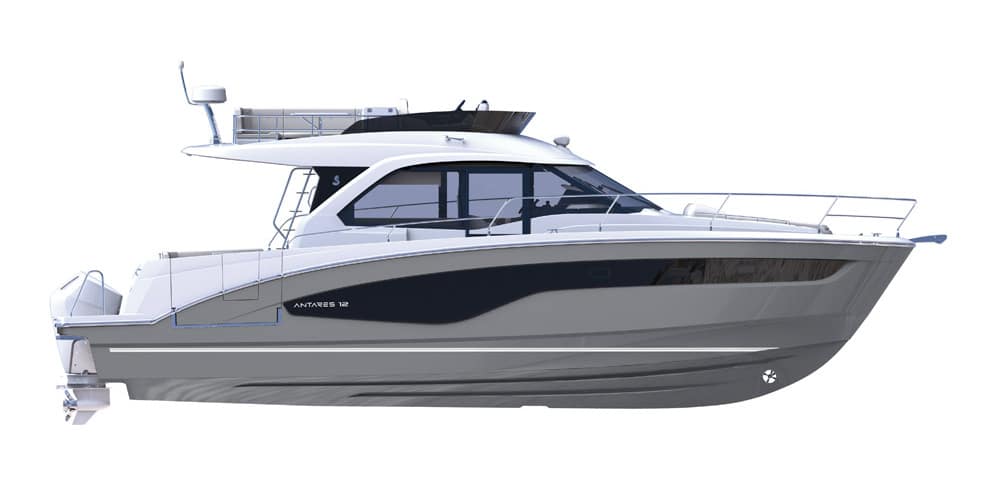 Beneteau Antares 12 - The new Antares also has sharp underwater hull lines.