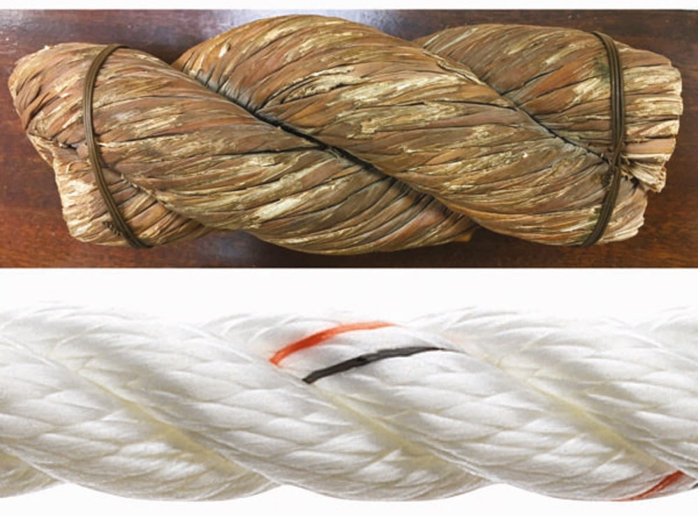 Egyptian rope used the same S and Z twist as modern rope.