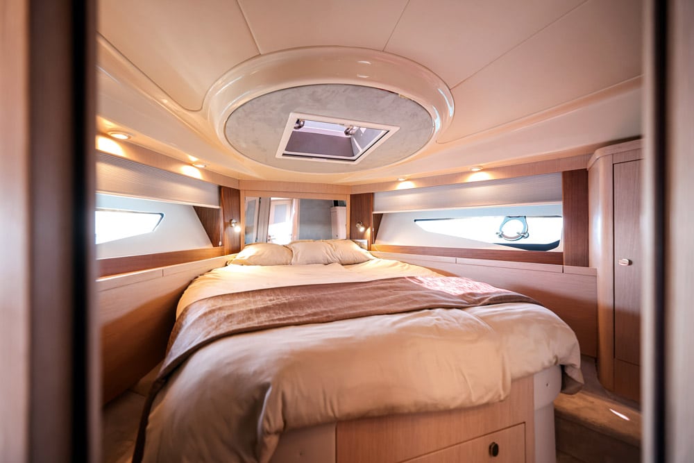 The master cabin is not short of headroom.