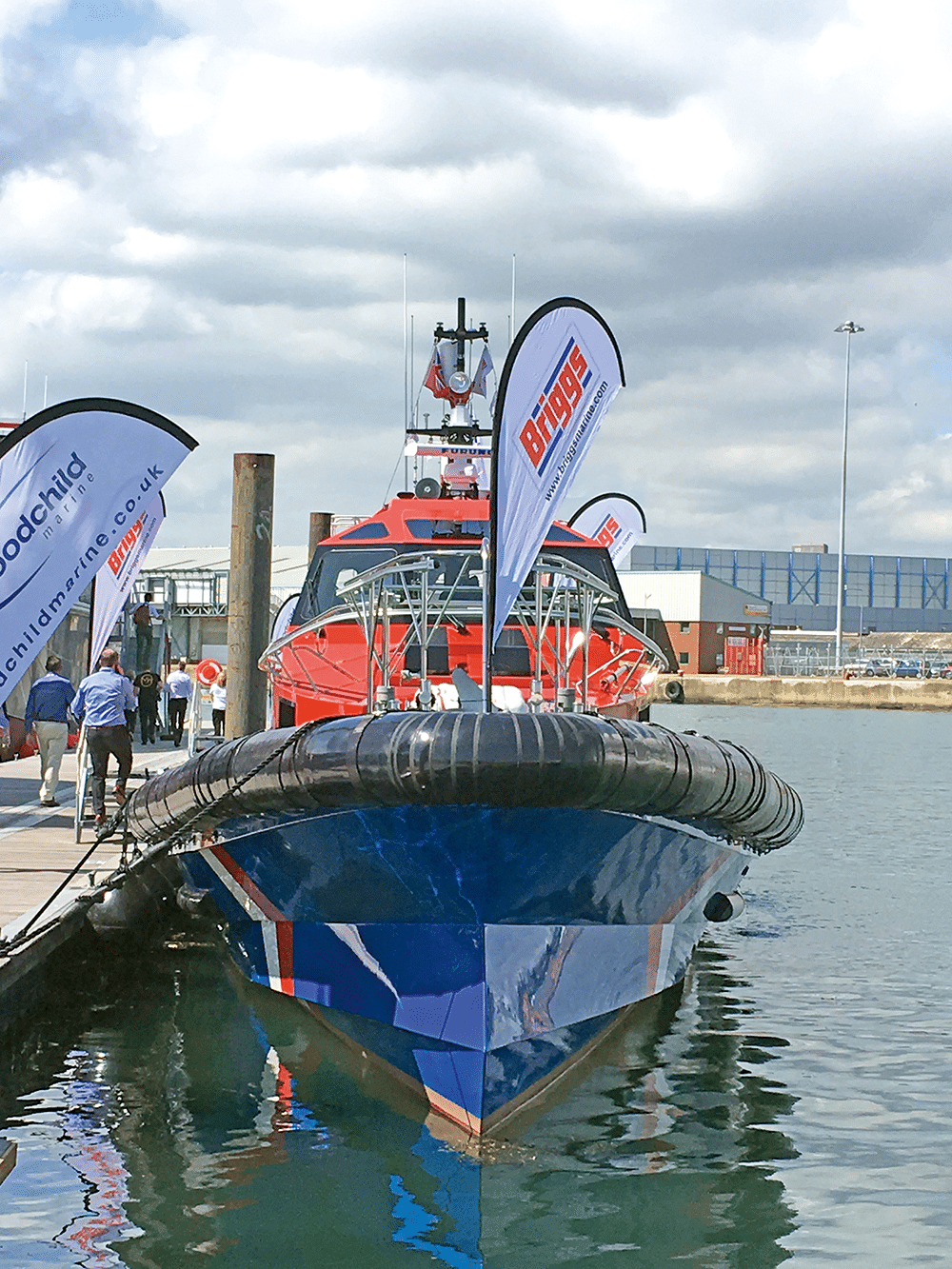 A pilot vessel as shown at the Seawork Show
