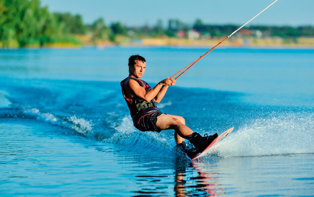 You can water ski in the area. © Mark Studio/Shutterstock