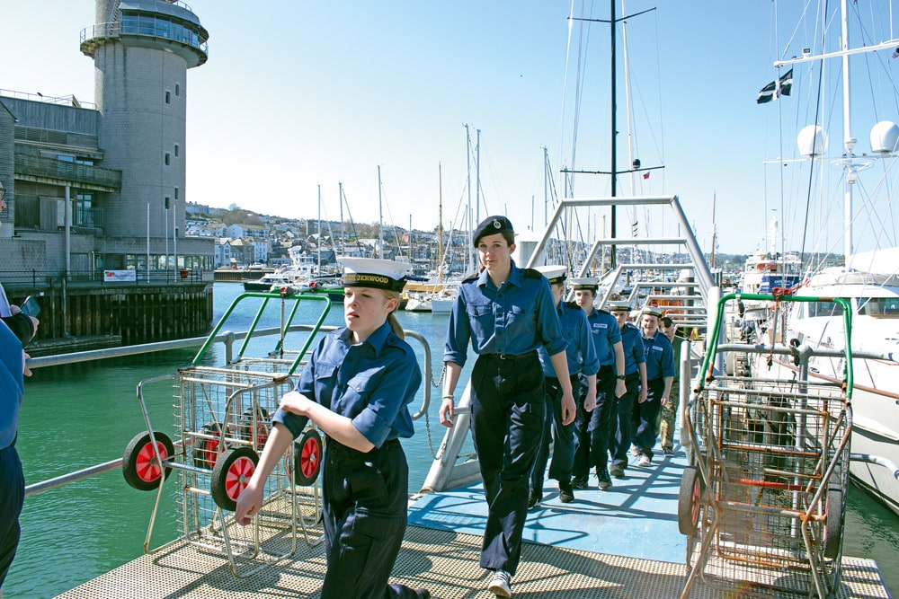 Pendennis Marina next to Discovery Quay is an excellent alternative - even the Navy use it!