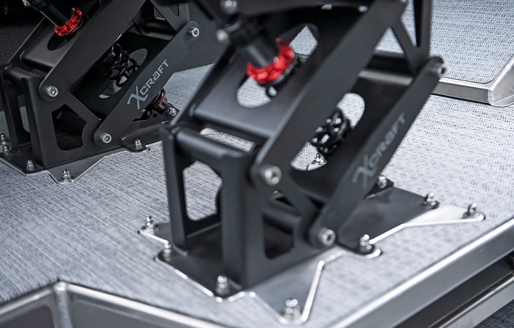 The X-Craft shock mitigation seat bases are built for abuse.