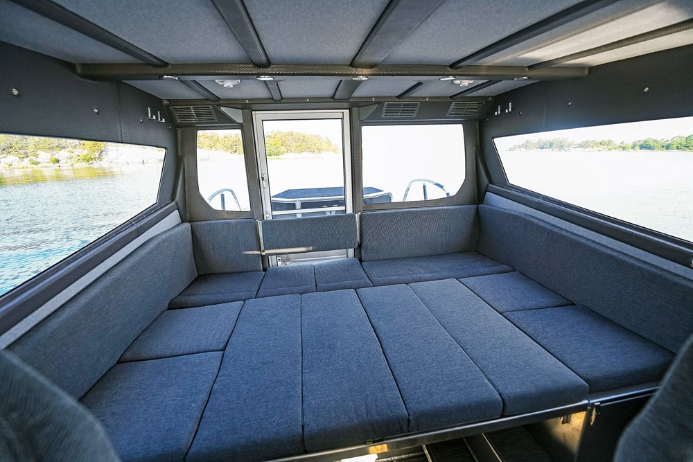 A double bed that is really a triple.