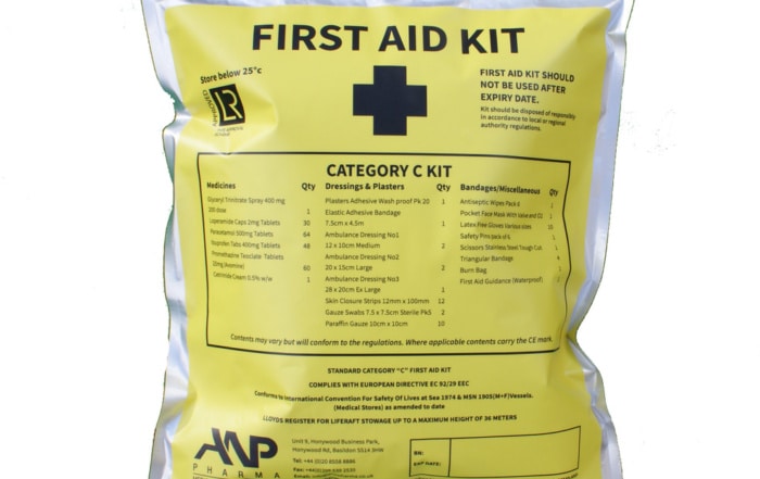 CAT C FIRST AID KIT from Wescom. On board safety