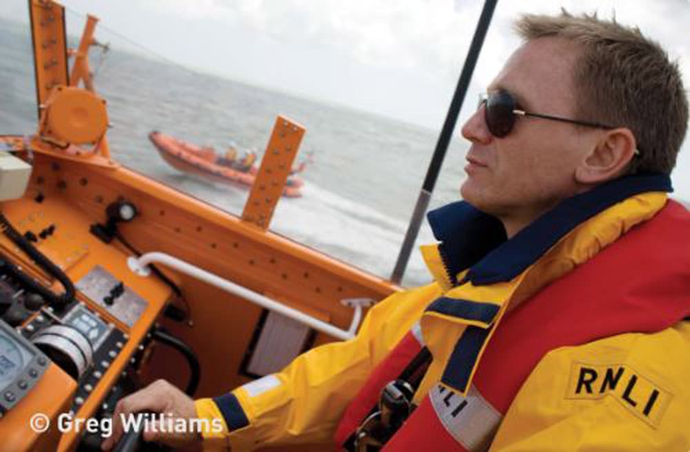 Daniel Craig at Ramsgate. RNLI