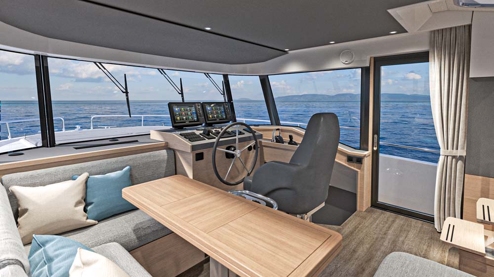 A commanding helm position.