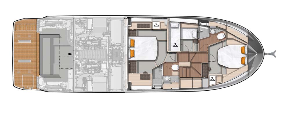 Beneteau Swift Trawler 54 Layout