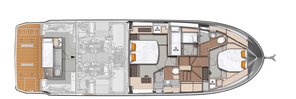 Beneteau Swift Trawler 54 Layout