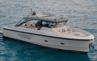BG54 exterior. Bluegame at Palma International Boat Show