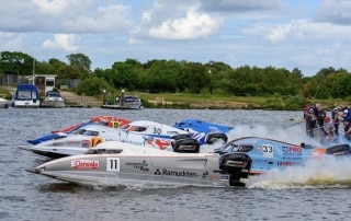 Powerboats racing for the British Championship title.