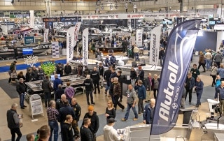 View of Vene Bat boat show exhibition hall