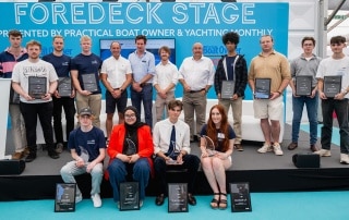 12 young designers holding awards for being a finalist, runner up or winner of the Superyacht UK Young Designer competition.