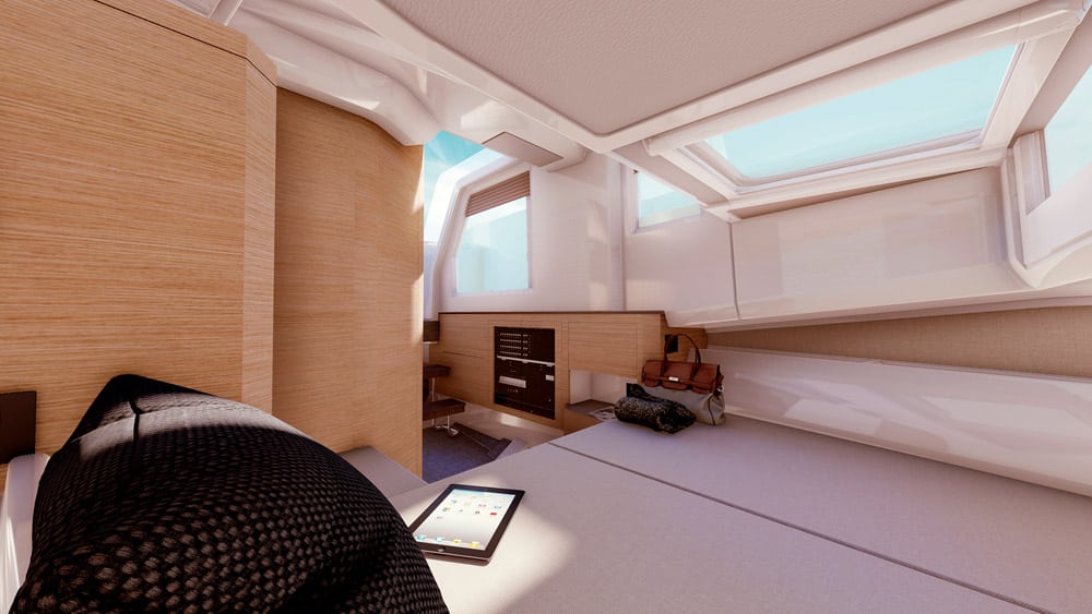 Saxdor 400 GTC - Plenty of natural light in the main cabin.