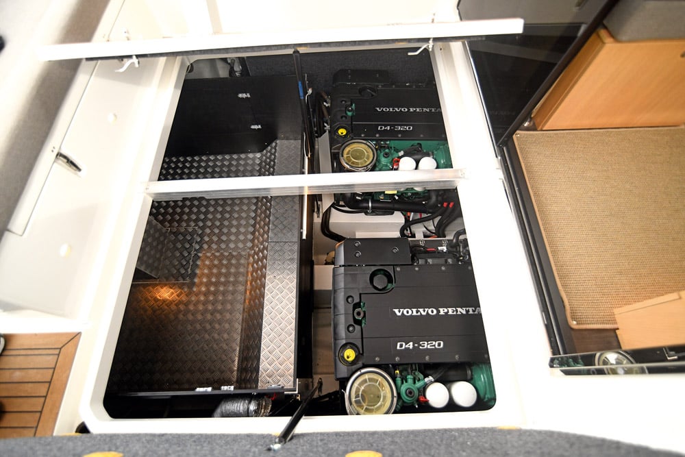 The engine access is superb - Nimbus Boats - Volvo Penta