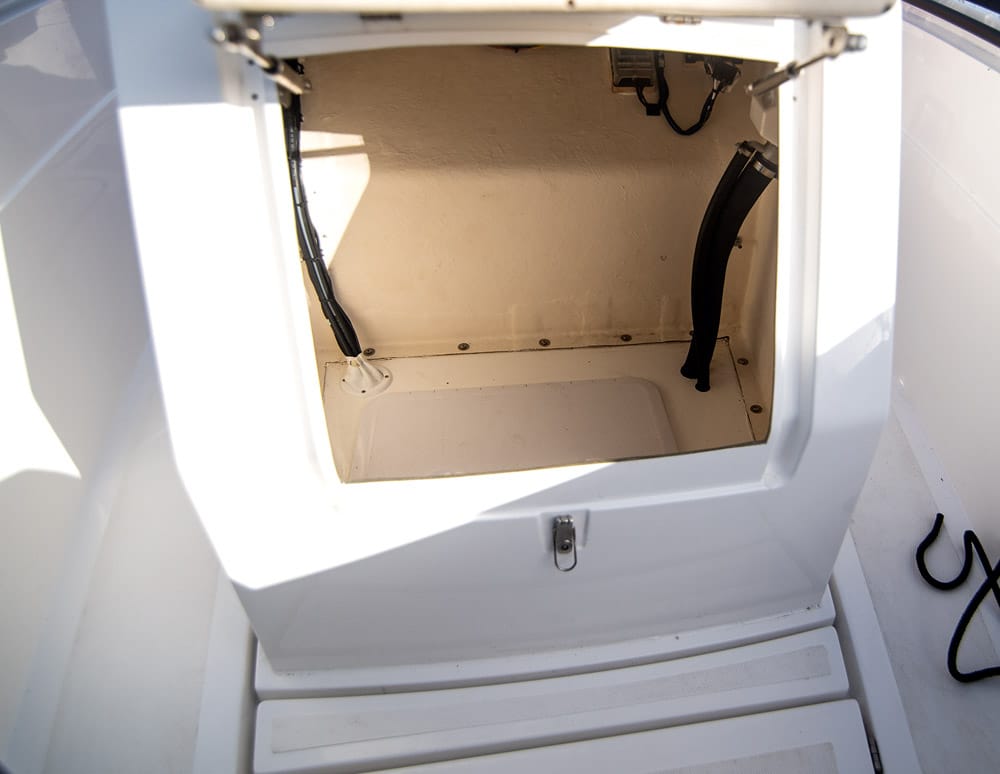 Even more storage in the console.