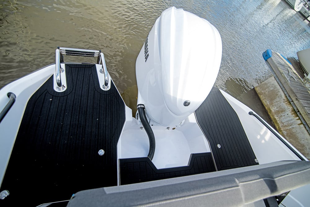 The bathing platforms provide easy access. 