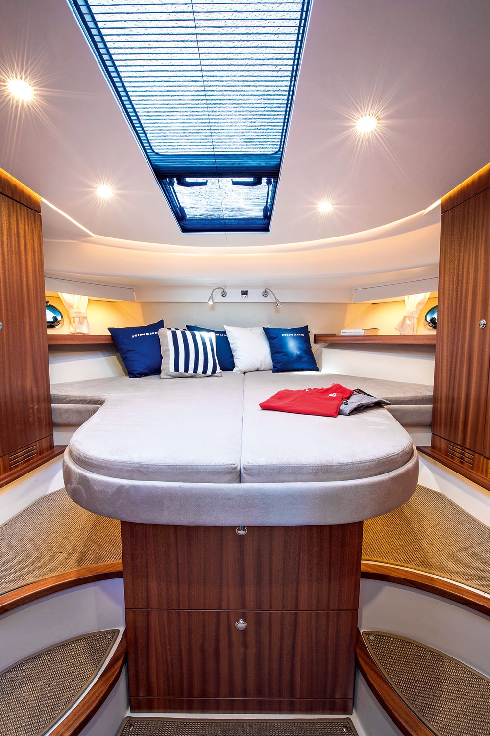 The master cabin is well appointed