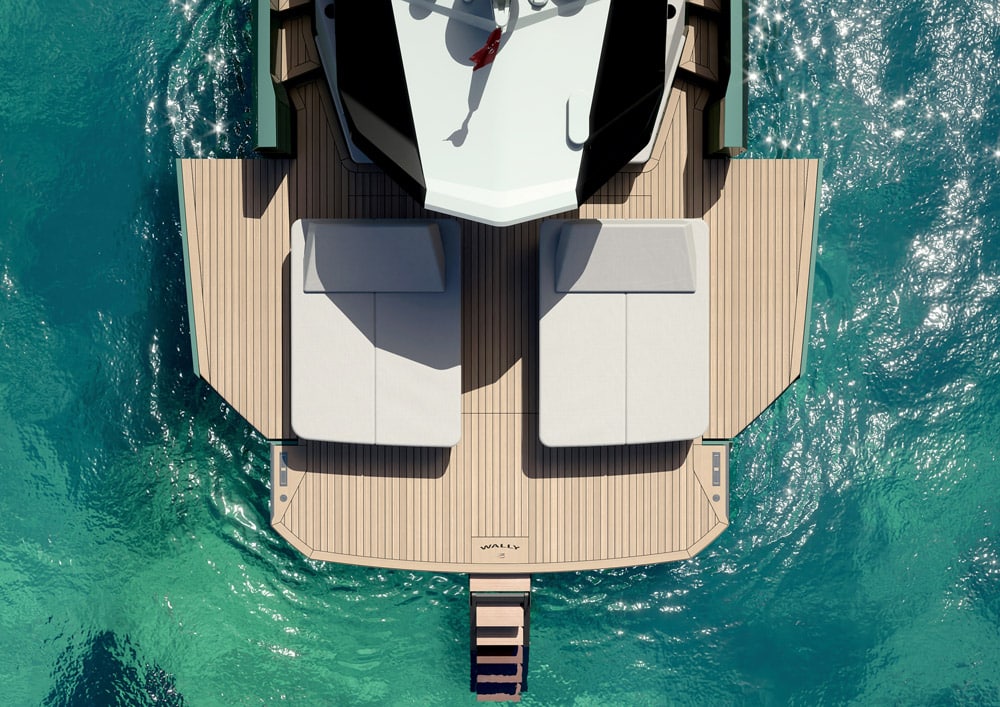 he fold-down bulkheads massively extend deck space. Wallypower50 Wally Power 50