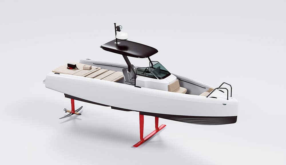 Extensive sunbathing for a 9m boat.