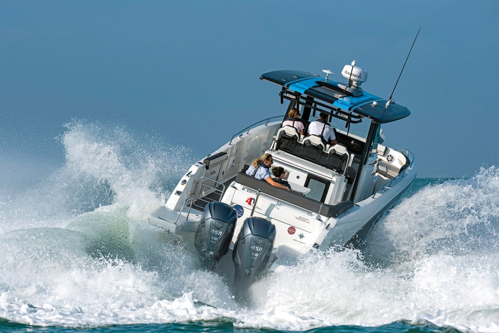 Cap Camarat 12.5 fitted with twin 450 XTOs