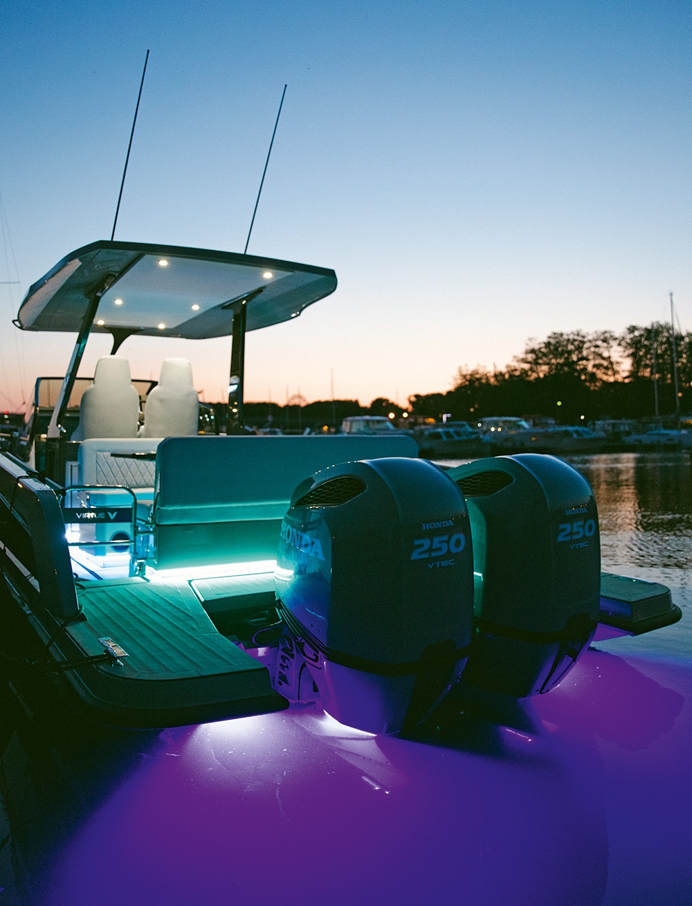 Virtue V10 - Mood lighting throughout.