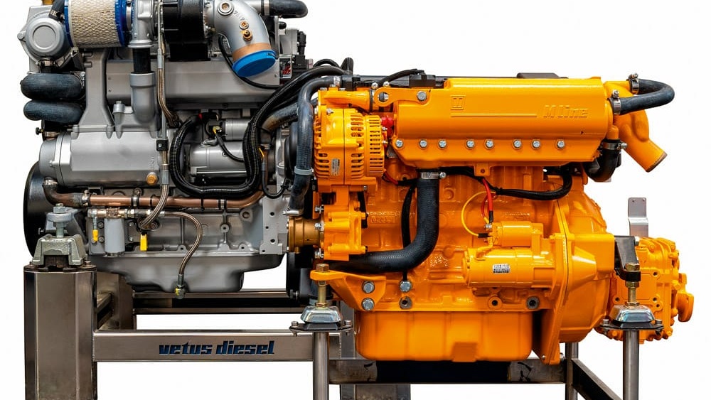 Vetus D- and M-Line Diesel Engines Gain HVO Approval - Both the silver D-Line and the orange M-Line come in a variety of power outputs.