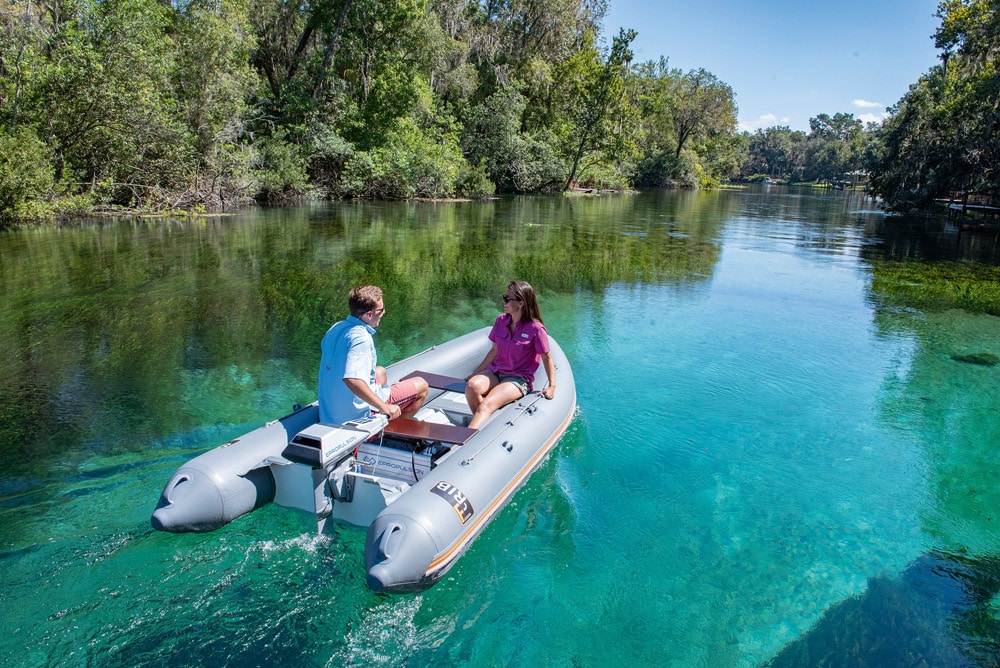 ePropulsion - RIB on river