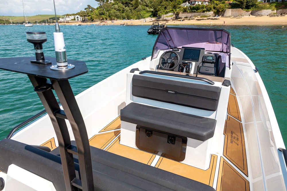 Custom SeaDek flooring on the Iron 647