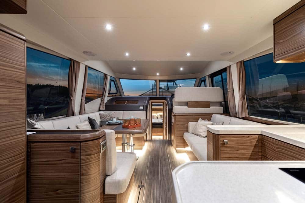 Greenline 48 Hybrid - Window space is impressive.