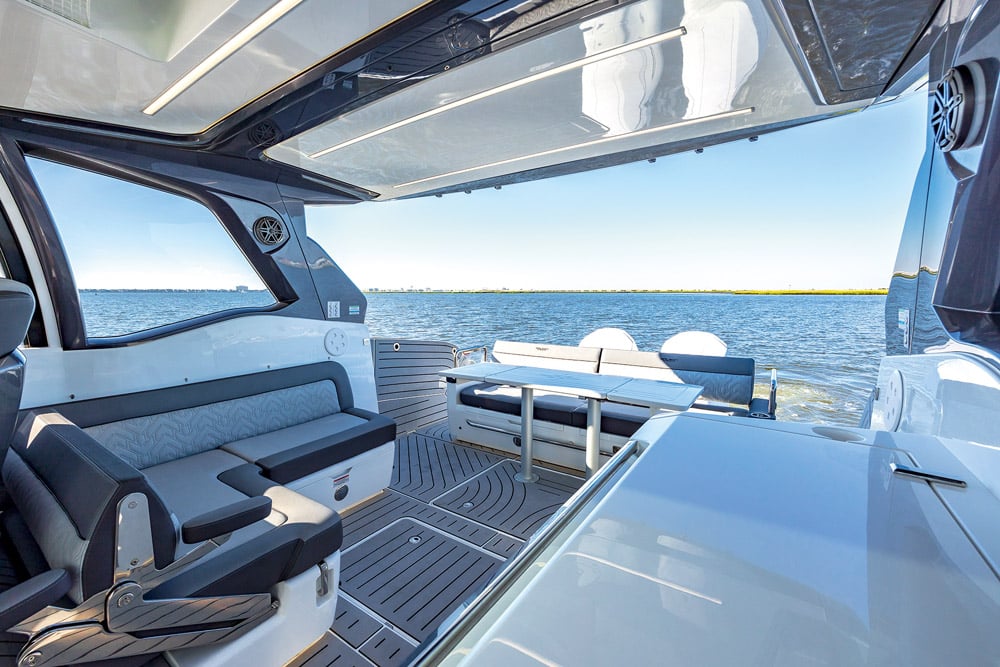 No blind spots on this boat 