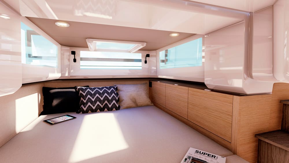 Saxdor 400 GTC - The aft cabin offers more than you would expect.