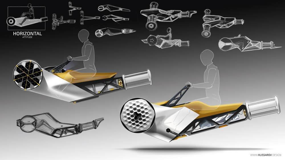 ACRO Seacraft - Cutaway showing driving position, drive and stabilisation.