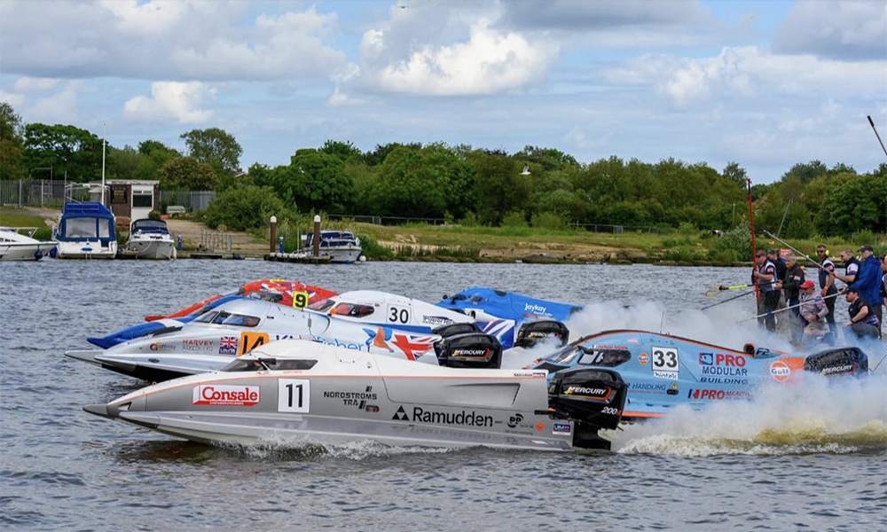 Powerboats racing for the British Championship title.