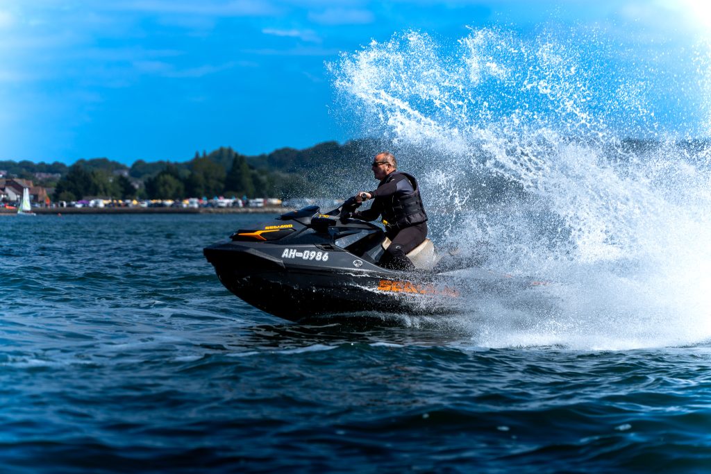 Man enjoying a jetski