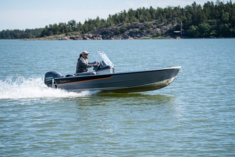 Buster Boats on water