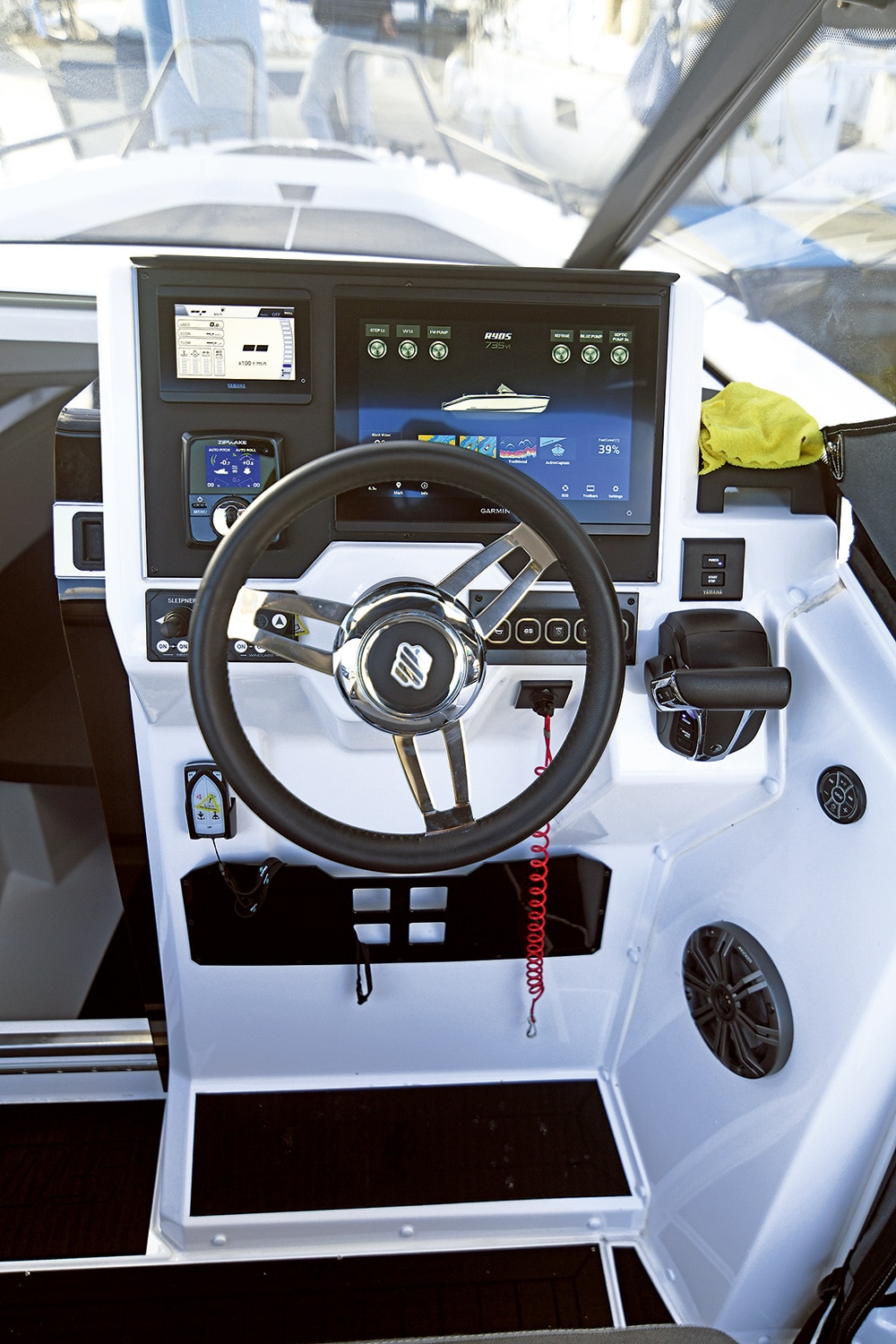 The helm packs plenty into a small space.