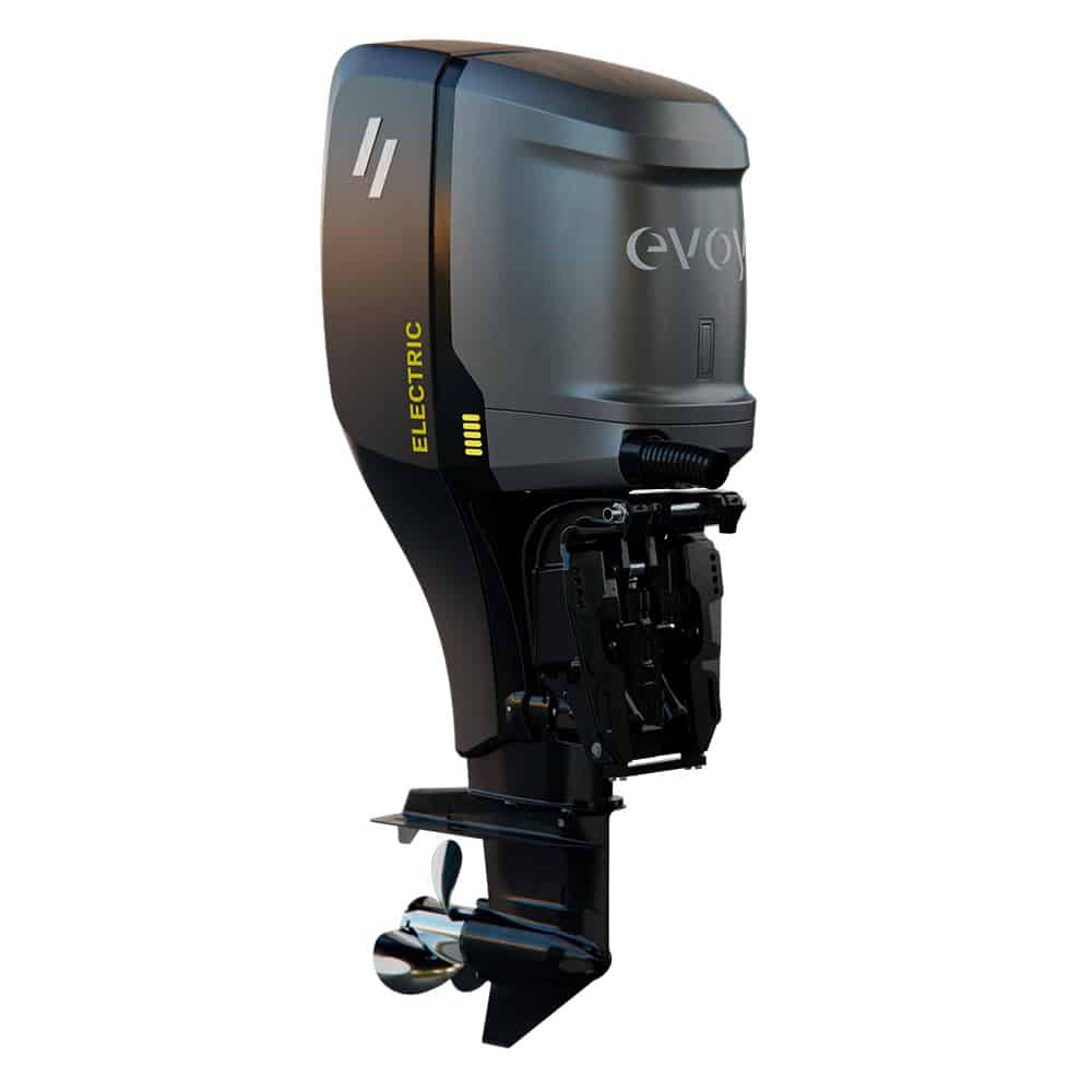 Marine electric and hybrid propulsion. Evoy Storm 300hp electric outboard