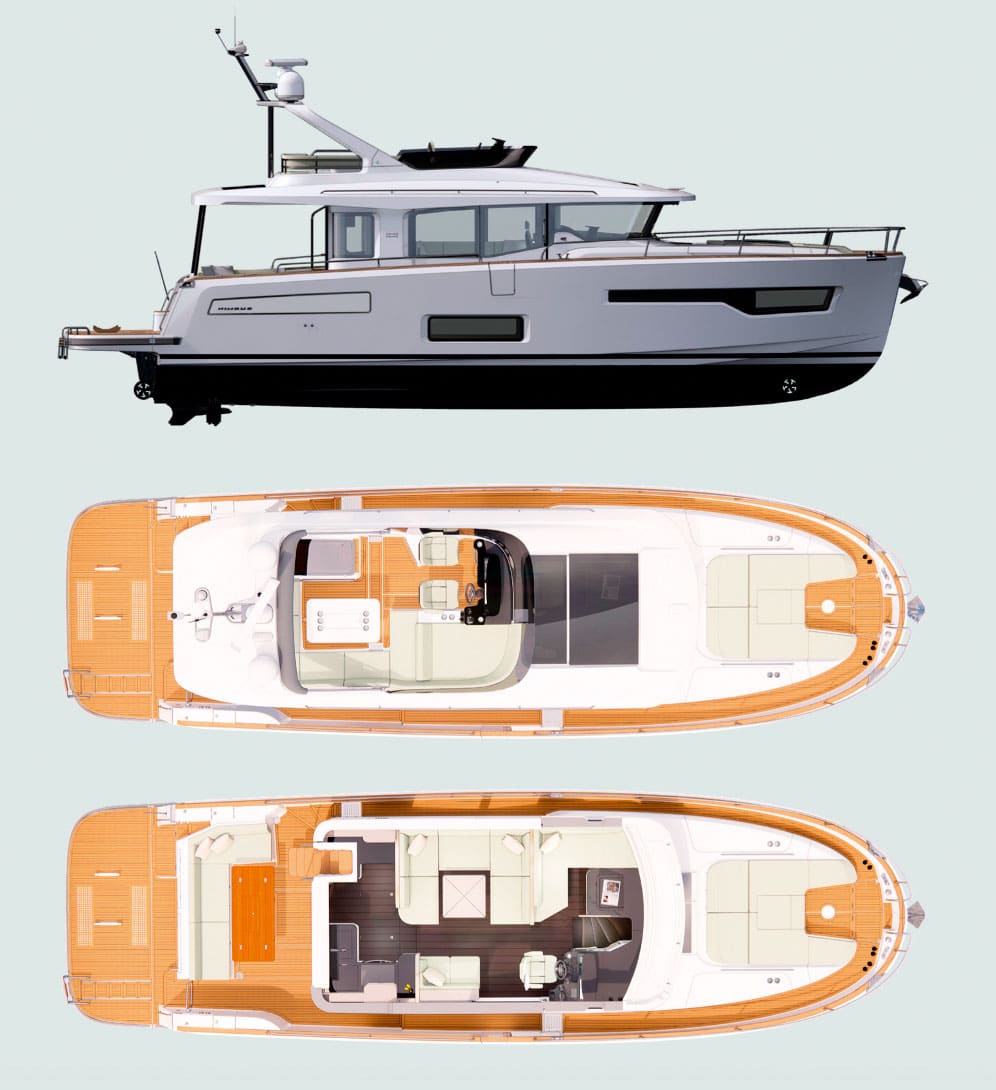 Nimbus 495 Flybridge - Layout
