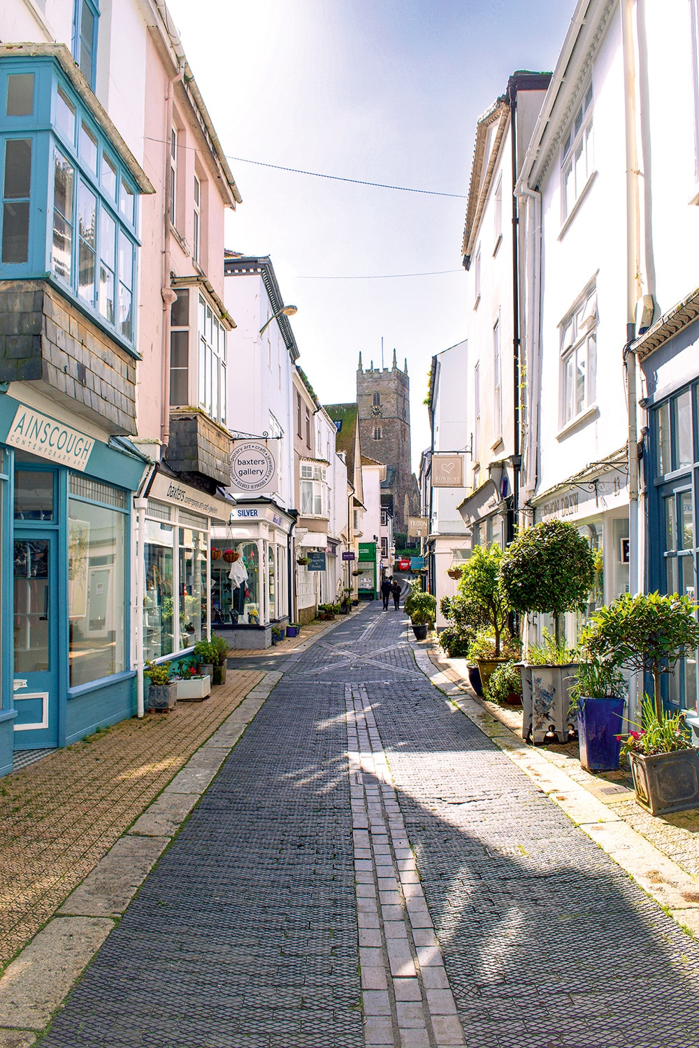 Dartmouth, River Dart. Lots of independent shops and galleries in Foss Street.