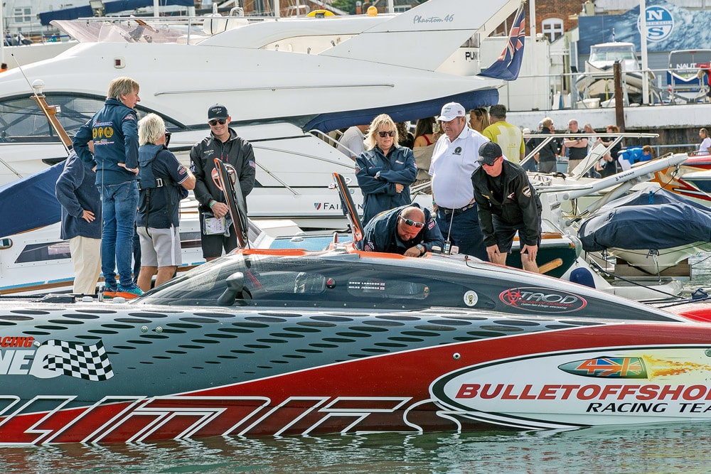 Final race preparations in Cowes Marina.