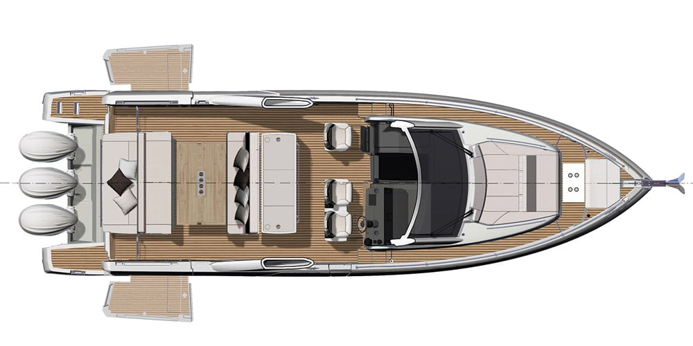DB43 Jeanneau deck layout