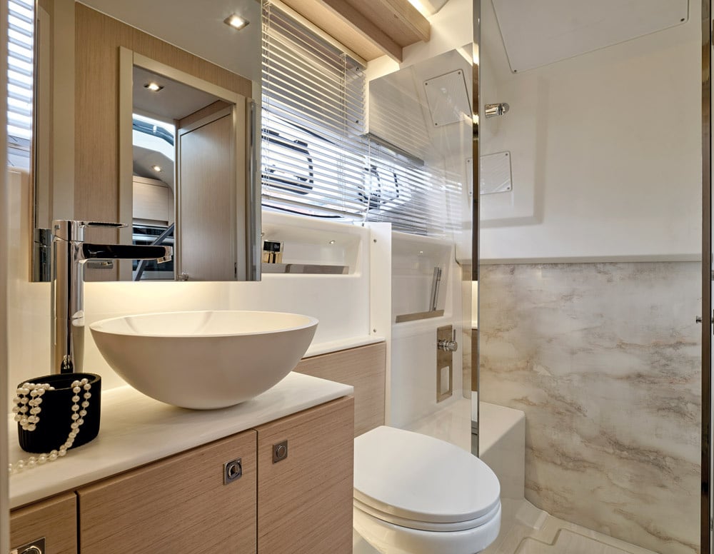 Clean, roomy heads.